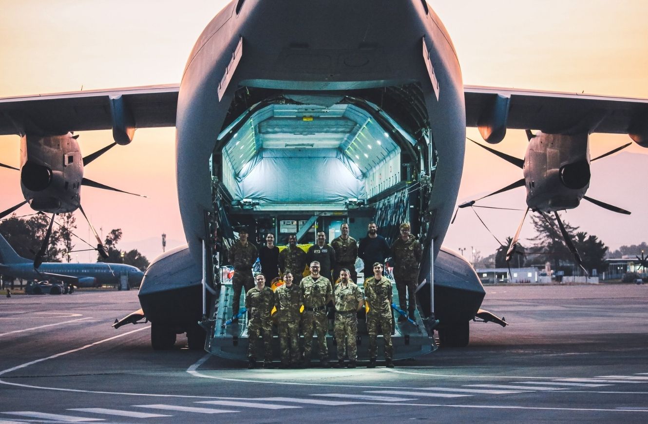 Operación de la Real Fuerza Aérea Británica en la Antartida. Crédito: BFSAI