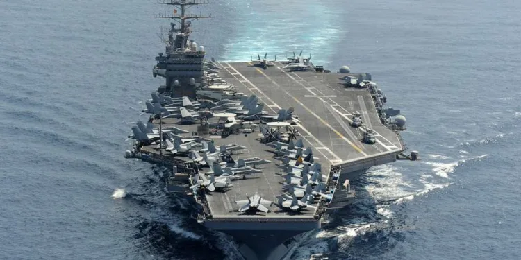 El USS Abraham Lincoln está próximo a llegar al Mar Arábigo (área CENTCOM). Créditos: Open Source Intel (@Osint613)