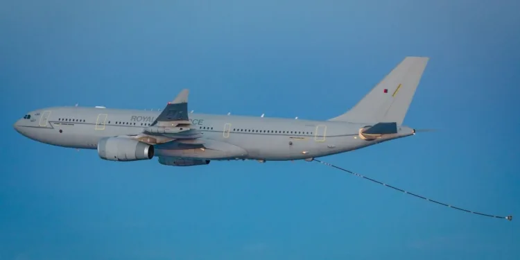 Un Voyager de la Real Fuerza Aérea. Crédito: Real Fuerza Aérea Británica