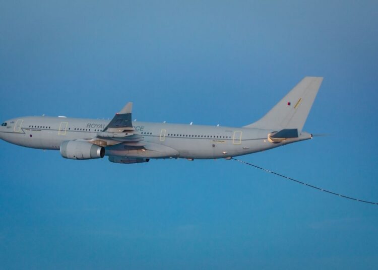Un Voyager de la Real Fuerza Aérea. Crédito: Real Fuerza Aérea Británica