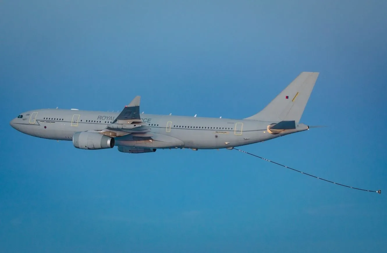 Un Voyager de la Real Fuerza Aérea. Crédito: Real Fuerza Aérea Británica