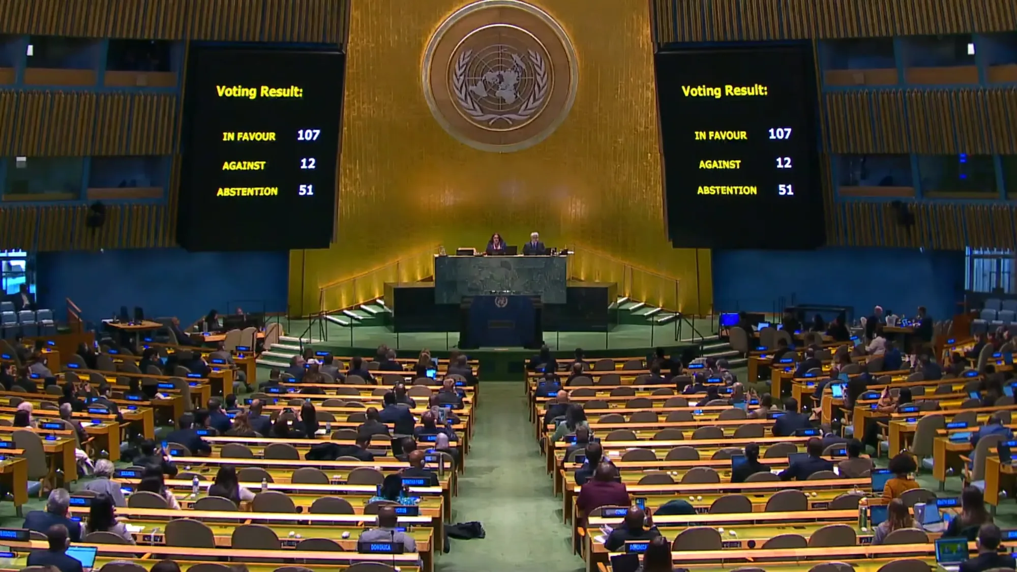 La Asamblea General de la ONU adopta la resolución “Apoyo a una paz duradera en Ucrania”; pide una paz integral, justa y duradera; el intercambio de prisioneros de guerra y el retorno de los civiles trasladados por la fuerza, incluidos los niños/ Créditos: The United Nations’ official news service.
