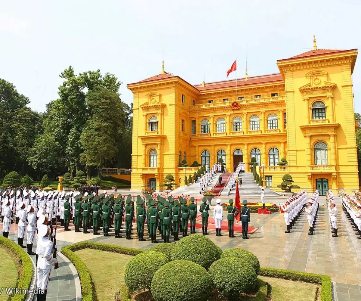 Palacio presidencial en Hanoi, Vietnam