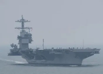 Portaviones nuclear USS John F. Kennedy en su primera prueba en alta mar / Créditos: NNS