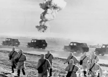 Ensayo nuclear en 1964 en la base china de Lop Nor