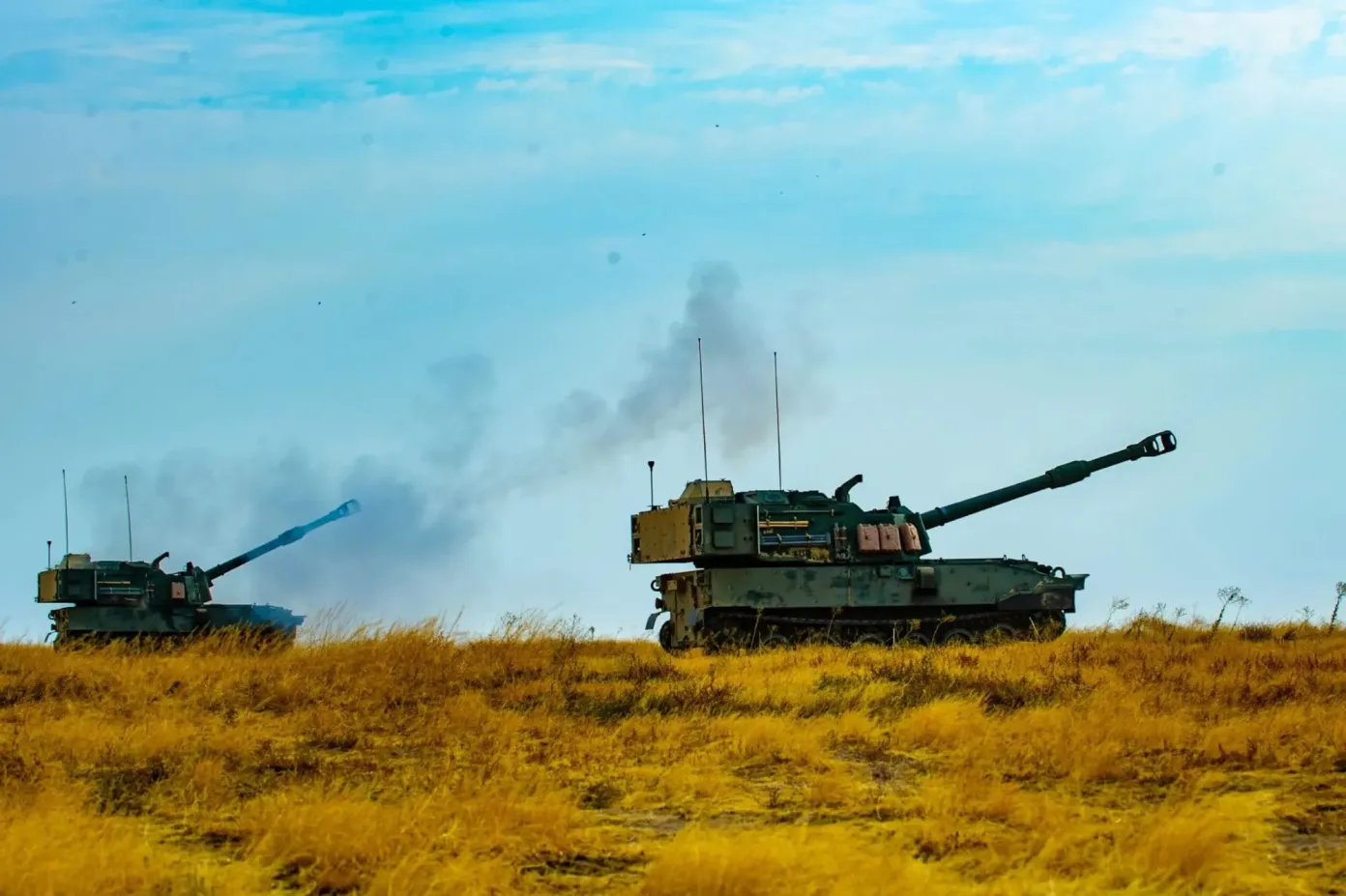 obuses autopropulsados M109A7 Paladin. Crédito: Mike Freeman