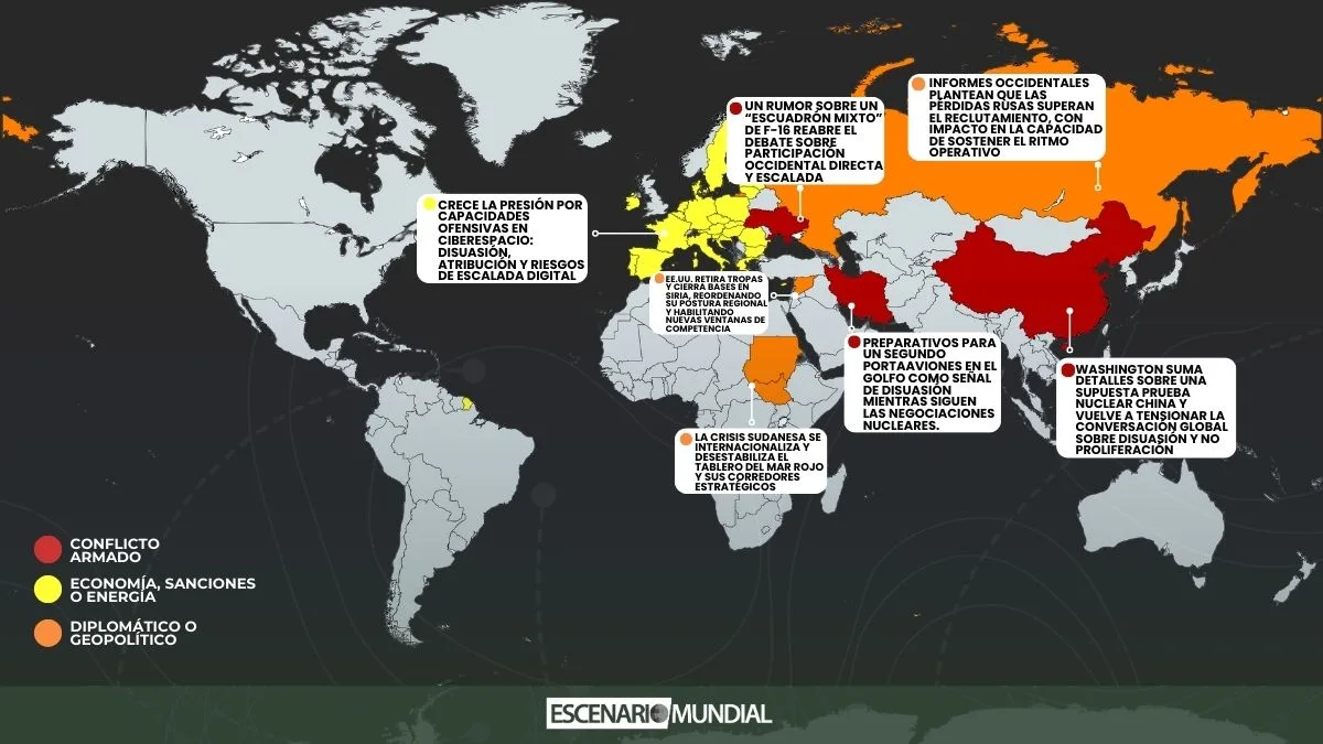 Mapa conflictos Escenario Mundial