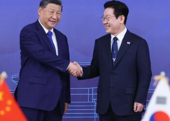 Presidentes de China y Corea del Sur