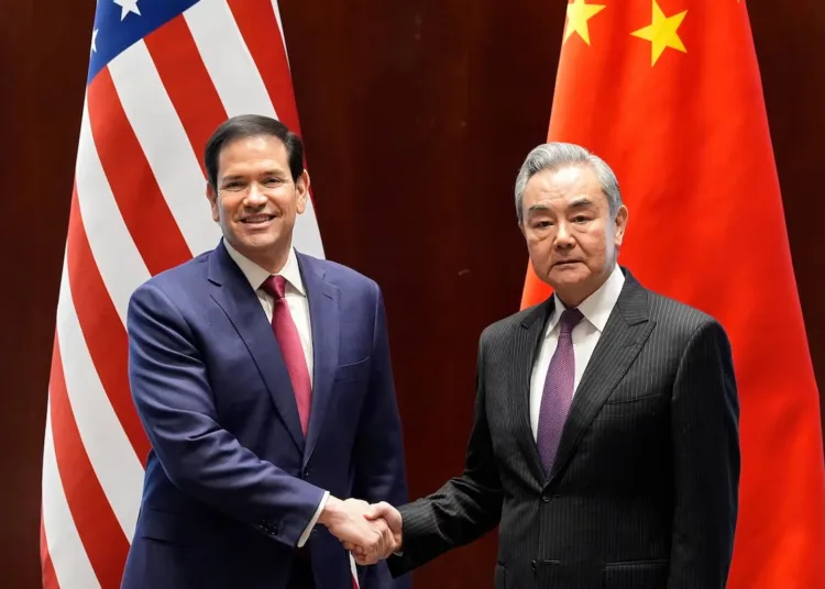Marco Rubio y Wang Yi