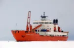 buque rompehielos ruso "Akademik Tryoshnikov". Crédito: Instituto de Investigaciones Científicas sobre el Ártico y la Antártica (IICAA) de Rusia