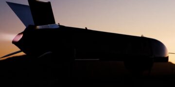 Rusty Dagger visto momentos antes del lanzamiento durante las pruebas de extremo a extremo en Florida, incluyendo el despliegue en palés y en pilones. (Foto: Zone 5 Technologies vía Breaking Defense)