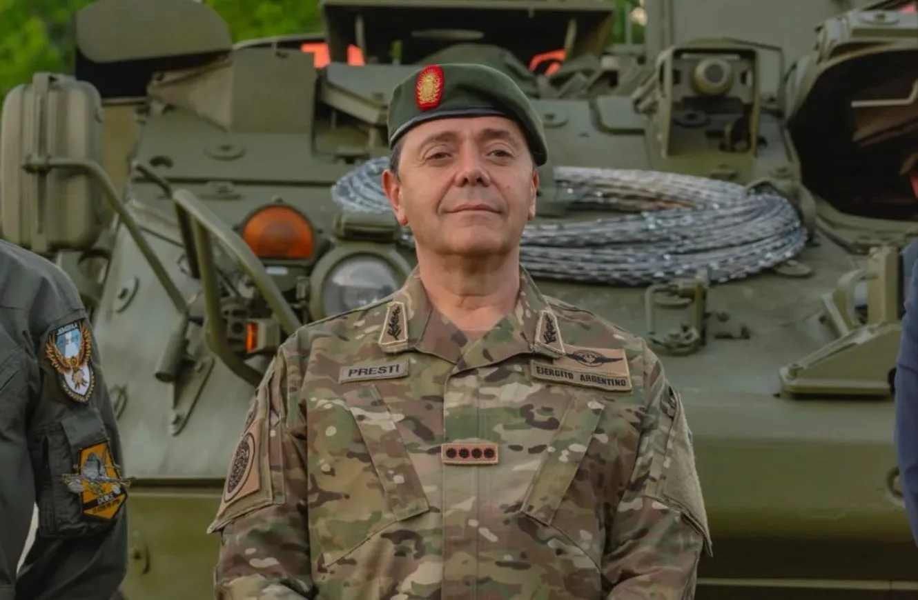 Teniente General Carlos Presti. Crédito: Ministerio de Defensa