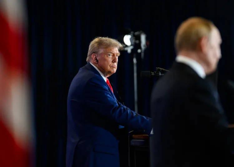 El presidente Donald Trump se reúne con el presidente ruso Vladimir Putin en la Base Conjunta Elmendorf Richardson en Anchorage, Alaska/ Créditos: The White House Gallery