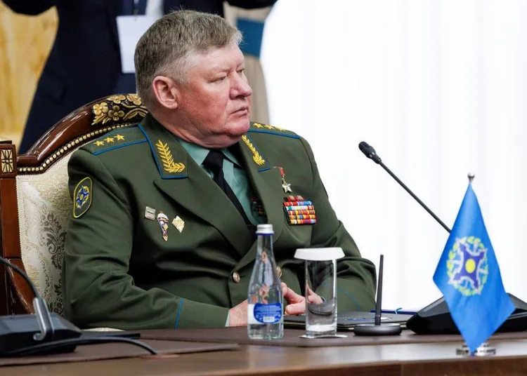 Jefe del Estado Mayor Conjunto de la Organización del Tratado de Seguridad Colectiva, Andrey Serdyukov/ Créditos: Vadim Savitsky/Oficina de Prensa del Ministerio de Defensa de Rusia/TASS
