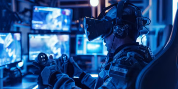 Los drones y la guerra digital: Rusia y Occidente disputan también el dominio tecnológico en el aire y en el ciberespacio/ Créditos: Imagen generada por inteligencia artificial / ImageKit.