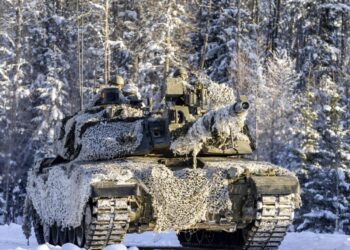 Tanque Challenger 2 del ejército británico en Estonia