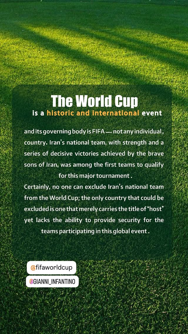 Comunicado de la Federación de Futbol de Irán tras las palabras de Trump.