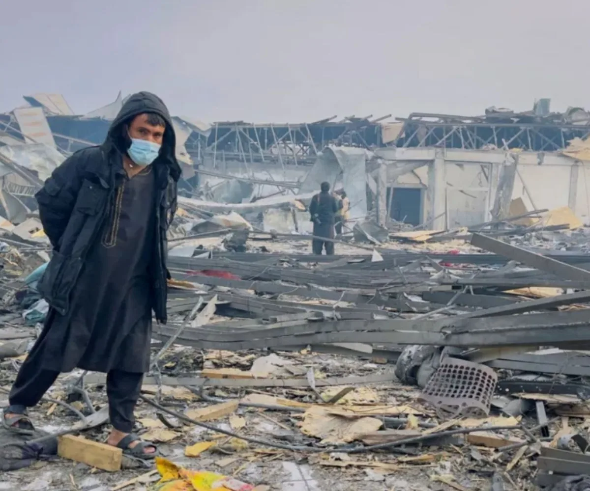Ruinas de un centro de rehabilitación atacado por Pakistán en Afganistán