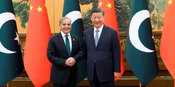 Presidente chino Xi Jinping y el primer ministro pakistaní. Creditos-Archivo.