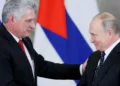 Presidente de Cuba, Miguel Díaz Canel, y presidente de Rusia, Vladimir Putin