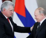 Presidente de Cuba, Miguel Díaz Canel, y presidente de Rusia, Vladimir Putin