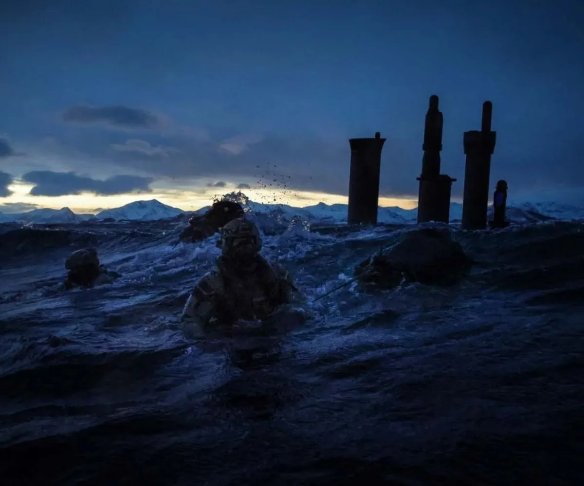 Comandos británicos en submarino alemán