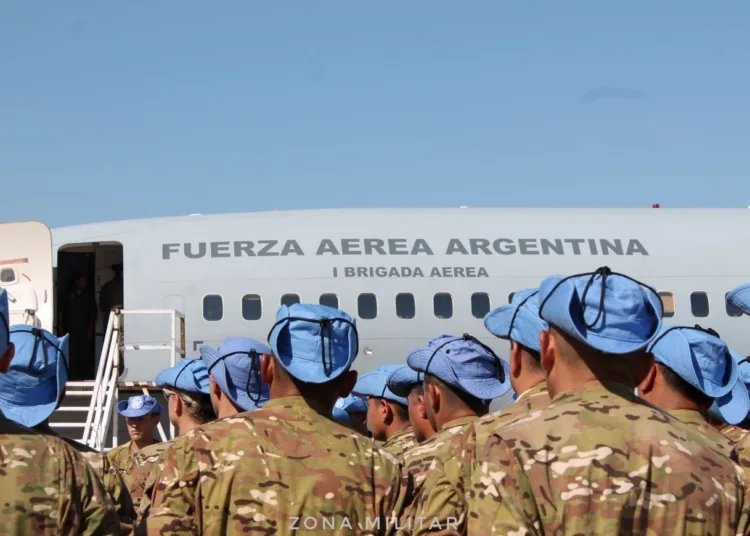 Fuerza Tarea 61 Argentina en Chipre en el año 2023. Crédito: Zona Militar
