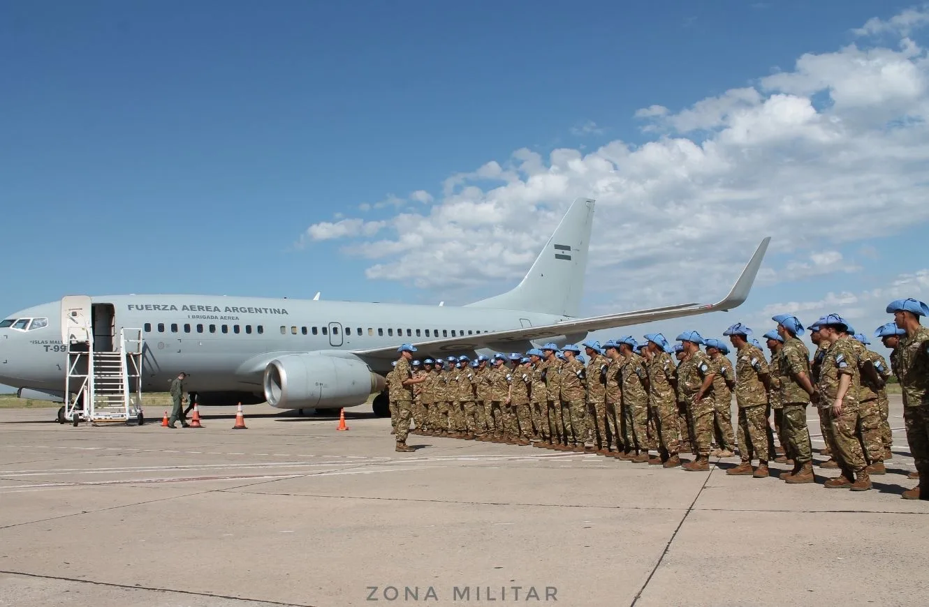 Fuerza Tarea 61 Argentina en Chipre en el año 2023. Crédito: Zona Militar