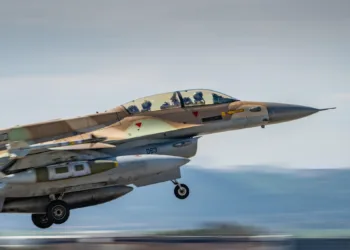 Caza F-16i del el Escuadrón 105 ("Scorpion") de la Fuerza Aérea de Israel el 10 de marzo de 2026./ Créditos: Fuerza Aérea de Israel.