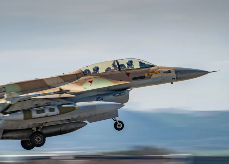 Caza F-16i del el Escuadrón 105 ("Scorpion") de la Fuerza Aérea de Israel el 10 de marzo de 2026./ Créditos: Fuerza Aérea de Israel.