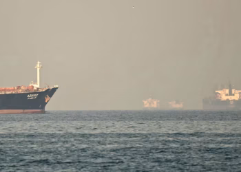 Imagen de varios buques petroleros en el Estrecho de Ormuz. Creditos/Archivo