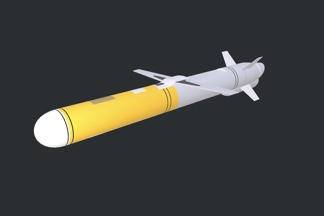 Representación 3D del nuevo crucero ruso "Izdeliye-30"/ Créditos: Dirección General de Inteligencia del Ministerio de Defensa de Ucrania