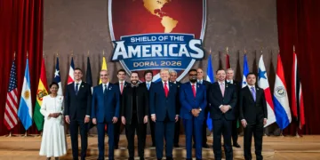 Shield of the Americas impulsado por Donald Trump. Crédito: Casa Blanca vía X