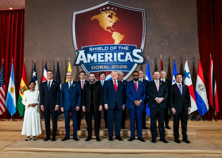 Shield of the Americas impulsado por Donald Trump. Crédito: Casa Blanca vía X