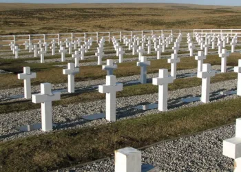 Imagen del Cementerio de Darwin-Islas Malvinas. Créditos/Archivo