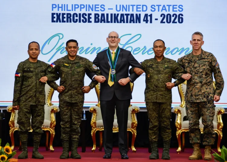 Presentación de los ejercicios anuales Balikatan en Filipinas. Creditos-EFE