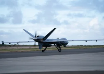 El post oficial de la Fuerza Aérea de EE.UU. del 28 de julio de 2022 anuncia la primera participación del dron MQ-9A Reaper en el ejercicio SINKEX de RIMPAC, el mayor ejercicio marítimo internacional liderado por la Marina de EE.UU. Créditos: Fuerza Aérea de los EE.UU.