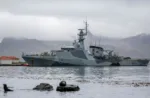 Patrullero HMS Medway en las Islas Georgias del Sur en el marco de un ejercicio militar. Crédito: BFSAI