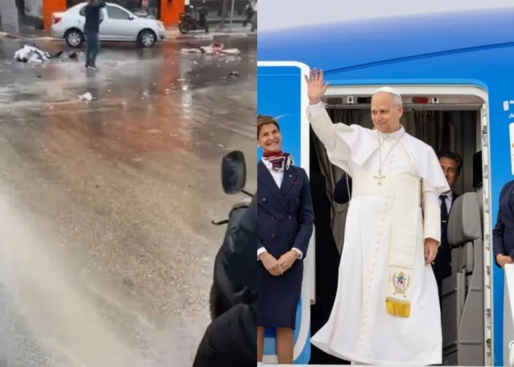 el supuesto atentado terrorista se da en el marco del arribo del Papa León a Argelia. Crédito: redes sociales