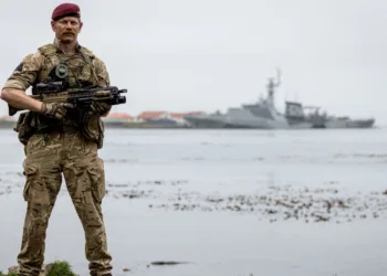 4 PARA y 299 Ingenieros Reales realizan una patrulla por Georgia del Sur. Créditos: Operaciones de Defensa