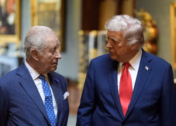 King Charles III with President Donald Trump in the U.K. on Sept. 18, 2025. Photo: Aaron Chown/Pool/Reuters