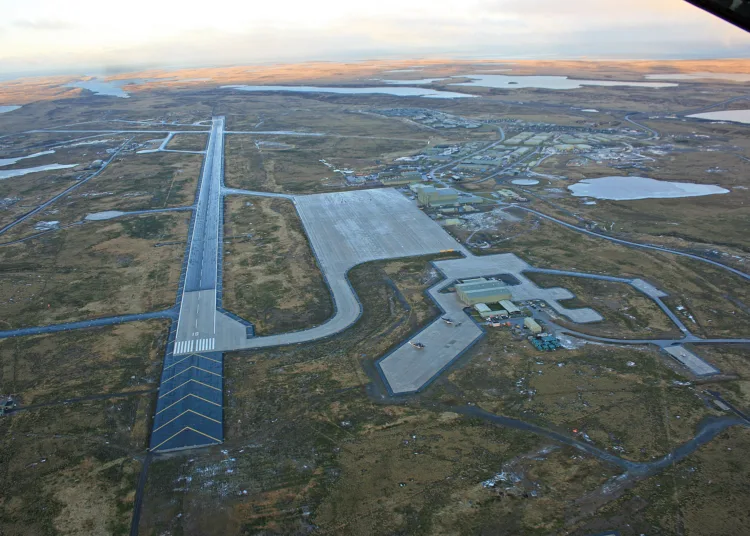 RAF Mount Pleasant, base aérea de la Royal Air Force. Créditos: