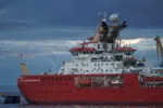 RRS Sir David Attenborough en Punta Arenas. Créditos: Instituto Milenio BASE.