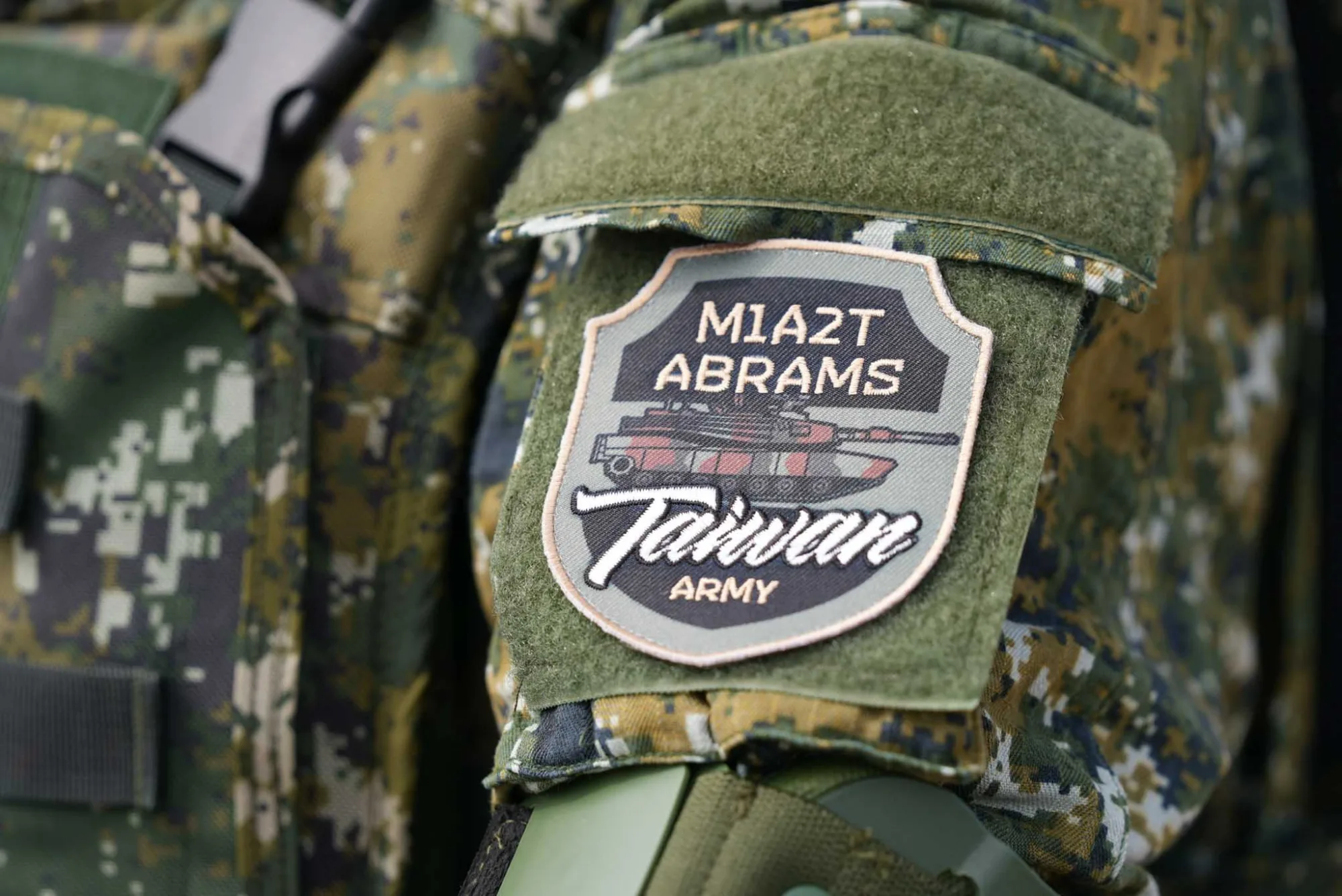 3er Batallón de Armas Combinadas de la 584ª Brigada Blindada, equipado con tanques estadounidense M1A2T Abrams. Créditos: Ministerio de Defensa de Taiwán.