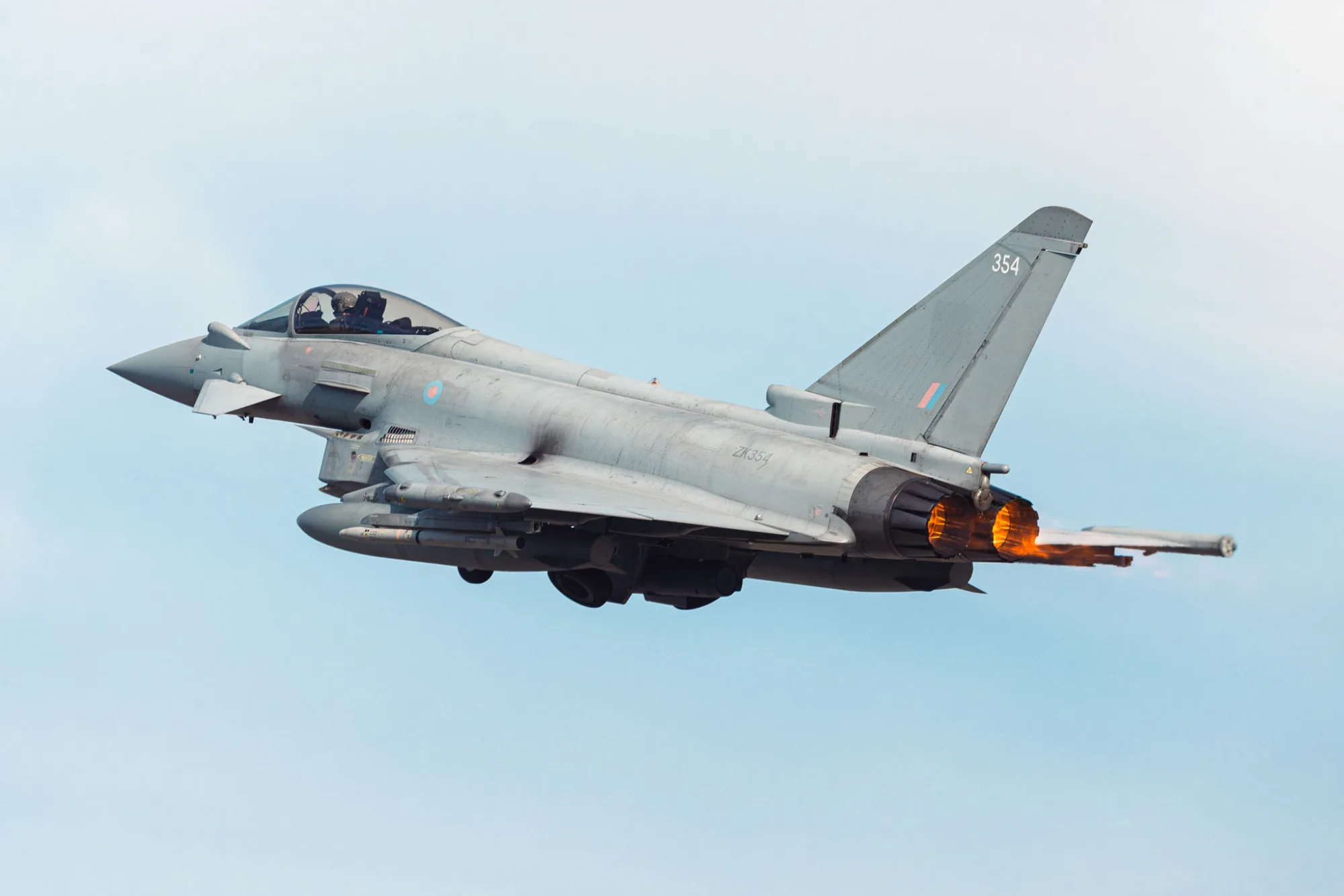 Royal Air Force celebra que los Eurofighter Typhoons han superado 1 millón de horas de vuelo globales, un hito para este caza multifunción de cuarta generación en servicio desde 2003. Créditos: RAF.