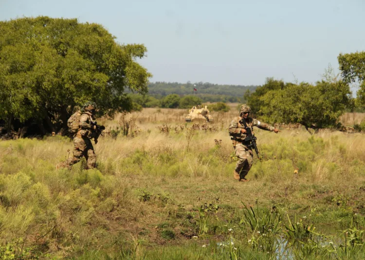 Ejercicio Candú IV en Buenos Aires. Créditos: Ejército Argentino.