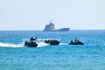 Operación anfibia a gran escala entre el Cuerpo de Marines de Filipinas y la Brigada de Despliegue Rápido Anfibio de Japón en Barangay Bagu, Cagayan, el 28 de abril de 2026, como parte del Ejercicio Balikatan 41-2026. Créditos: Armada de Filipinas.