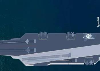 Imagen conceptual del portaaviones nuclear chino Tipo 004. Créditos: PLA Military Updates.