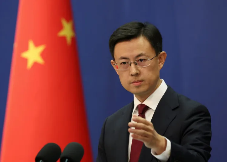 El portavoz del Ministerio de Exteriores chino Guo Jiakun, reiteró el rechazo de China a las ventas de armas de EE.UU. a Taiwán y afirmó que su postura sobre la soberanía territorial es "clara y consistente", el 12 de mayo de 2026. Créditos: JP+