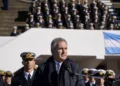 Pablo Quirno, Canciller argentino, en la ceremonia por el 212° aniversario de la Armada Argentina. Créditos: Pablo Quirno.
